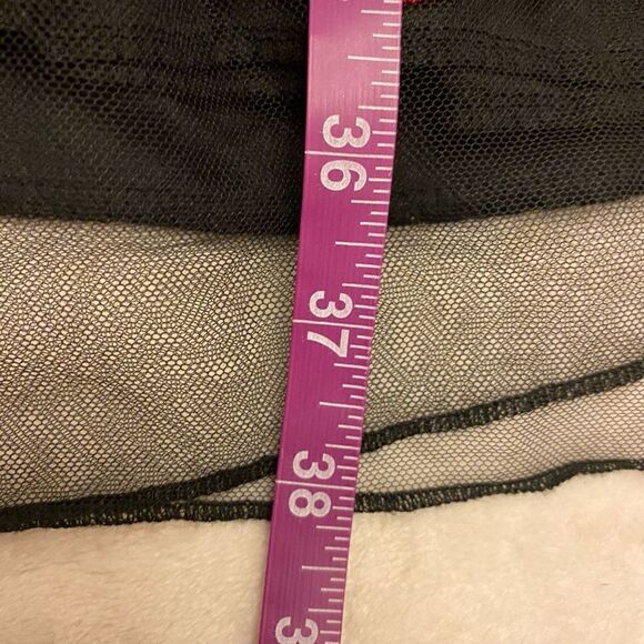 Venus‎ Retro Look Black Floral Embroidered Dress with Tulle Overlay Size 10 NWT - Picture 13 of 13